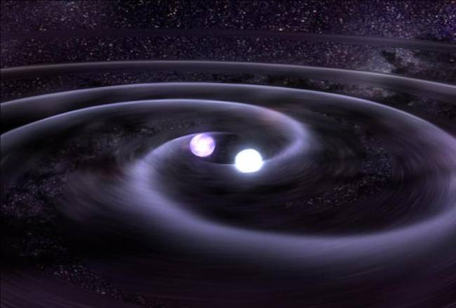 Gravitational waves illustration